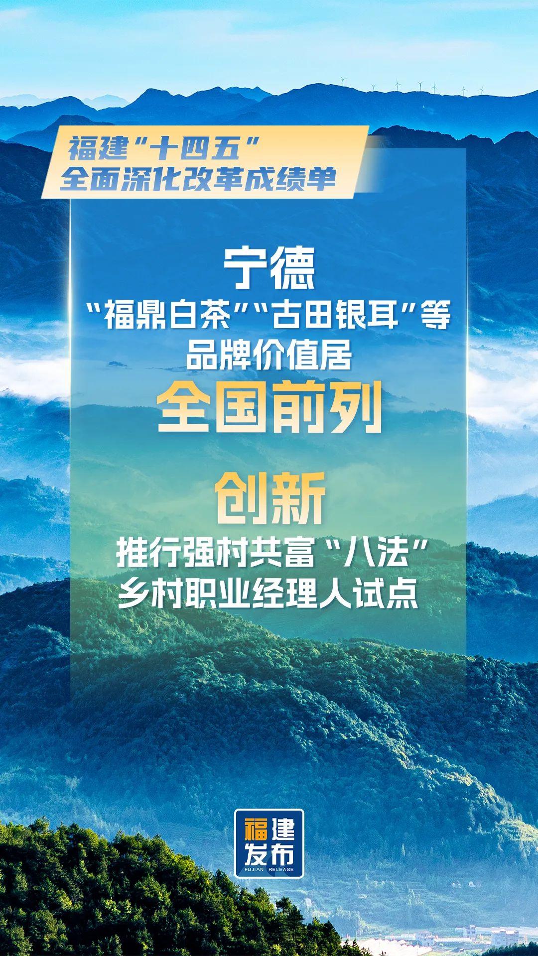 最新！福建公布改革成绩单