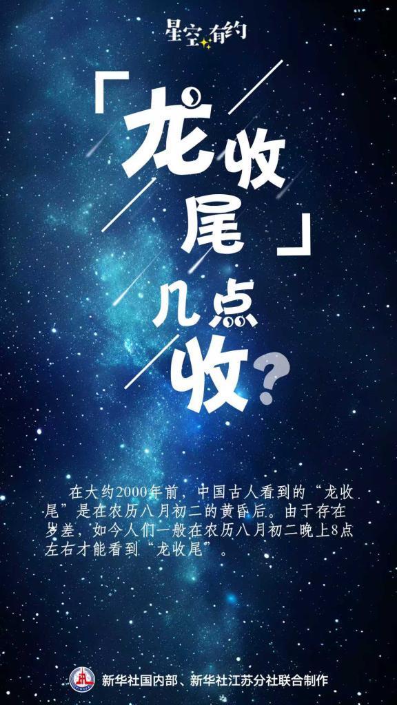 9月23日晚8点将上演“龙收尾”天象
