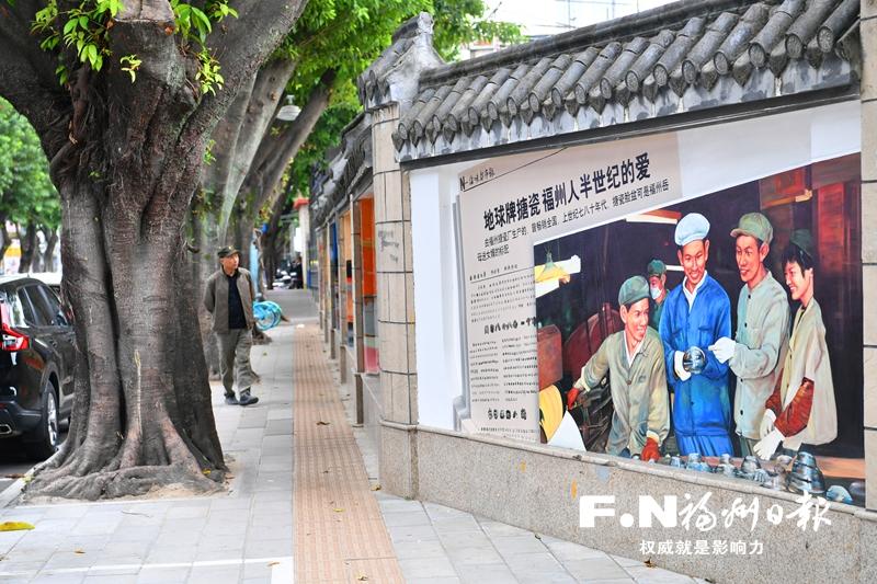 交通路手绘墙画出上海新村“前世今生”