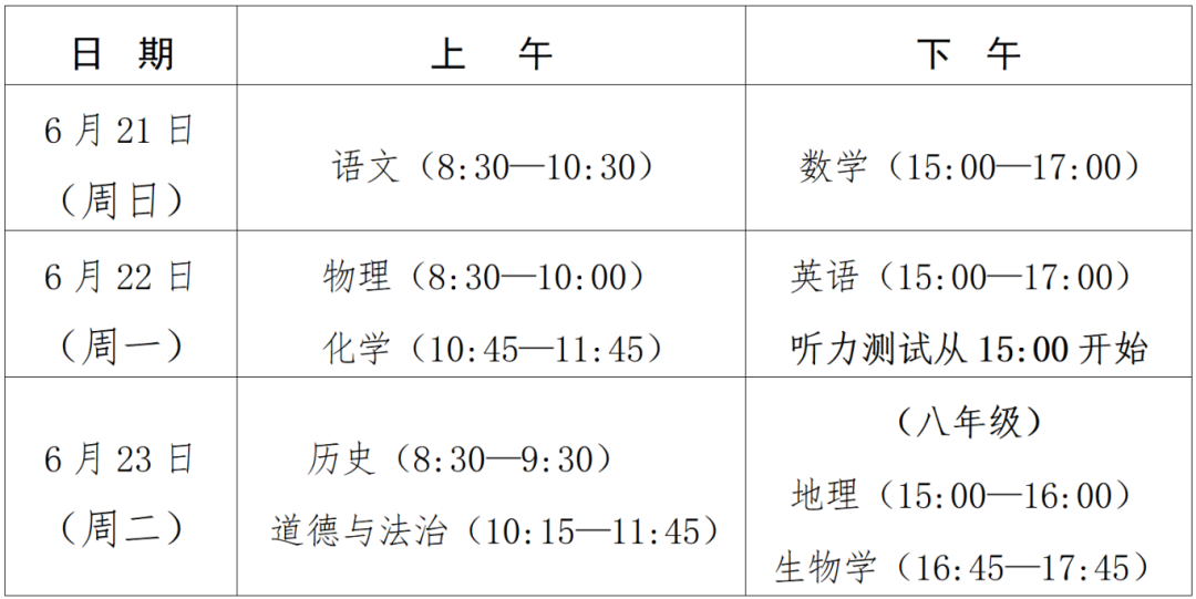 福州中考时间已定！“一检”下个月就考，何时出分？