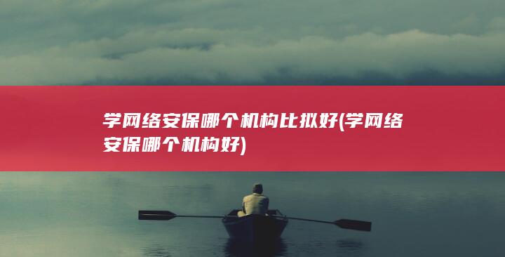 学网络安保哪个机构比拟好