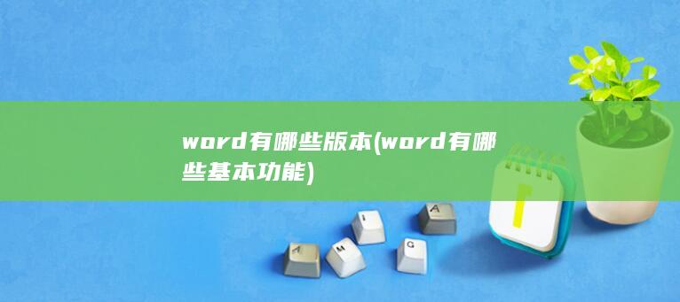 word有哪些基本功能