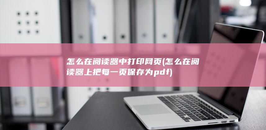 怎么在阅读器上把每一页保存为pdf