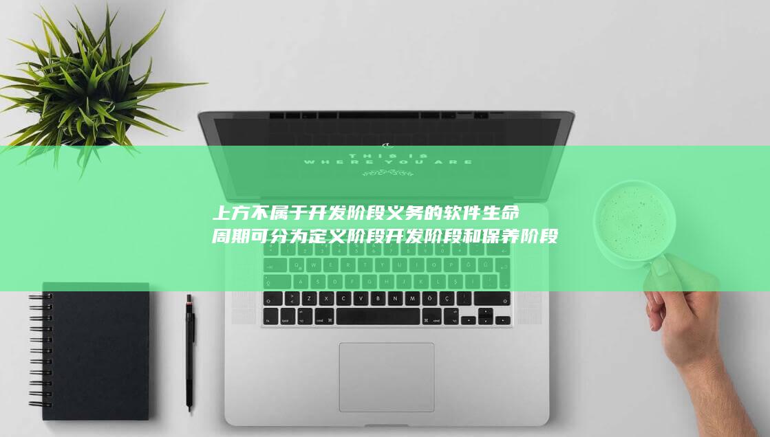 软件生命周期可分为定义阶段