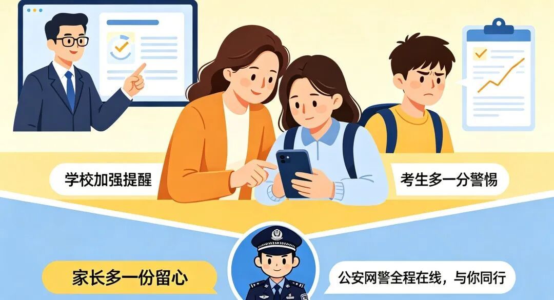 网警公布6类高发涉考网络风险 网警公布6类高发涉考网络风险