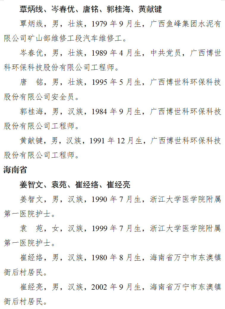 今年第二季度见义勇为勇士榜发布,福建三位勇士获通报表扬和奖励! 今年第二季度见义勇为勇士榜发布,福建三位勇士获通报表扬和奖励!