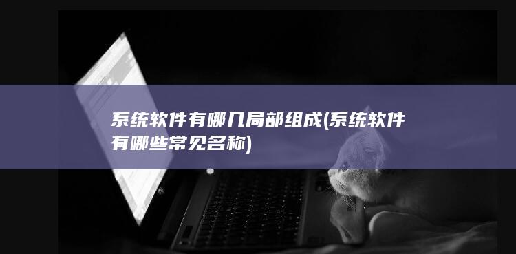 系统软件有哪些常见名称