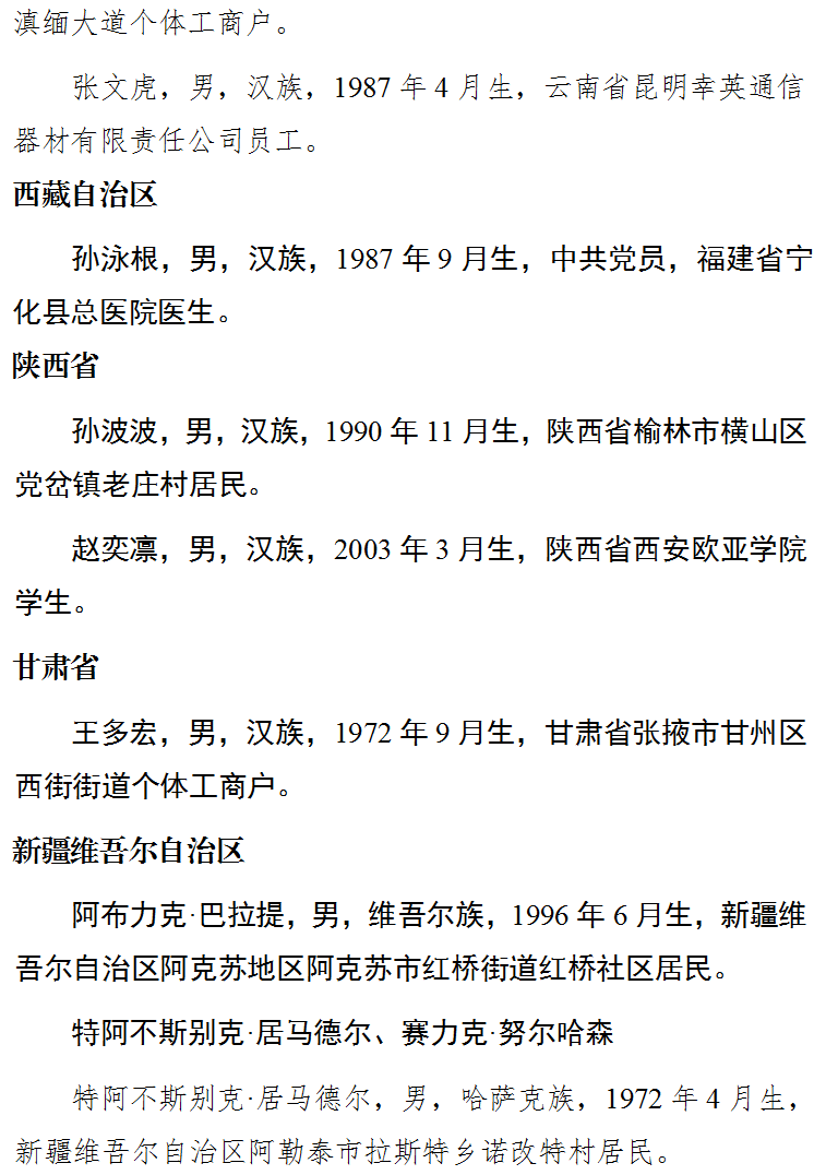 今年第二季度见义勇为勇士榜发布,福建三位勇士获通报表扬和奖励! 今年第二季度见义勇为勇士榜发布,福建三位勇士获通报表扬和奖励!