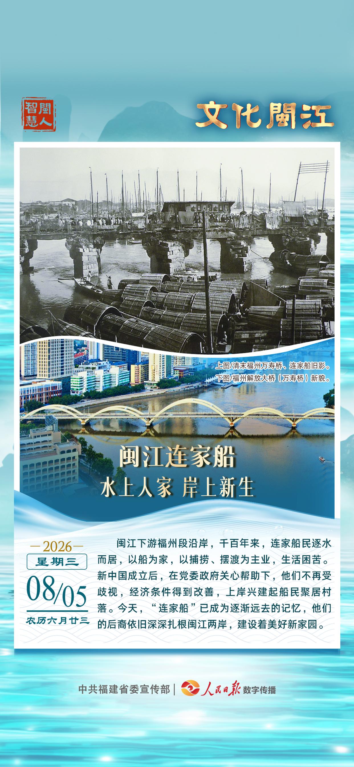 闽人智慧 | 闽江连家船：水上人家 岸上新生