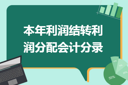 本年利润结转利润分配会计分录