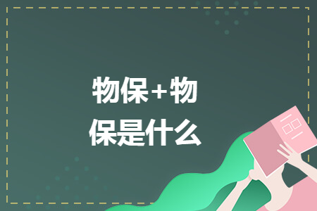 物保+物保是什么