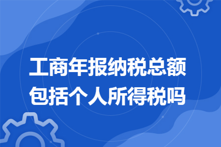 工商年报纳税总额包括个人所得税吗 工商年报纳税总额包括个人所得税吗