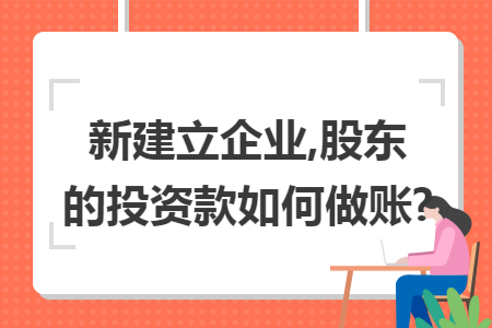 新建立企业,股东的投资款如何做账?