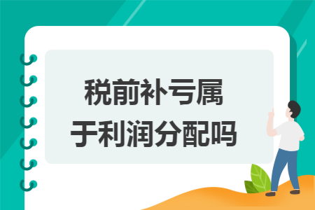 税前补亏属于利润分配吗
