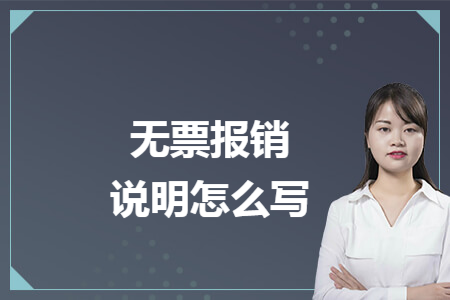 无票报销说明怎么写