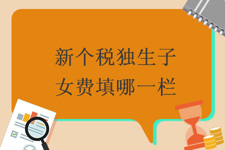 新个税独生子女费填哪一栏 新个税独生子女费填哪一栏